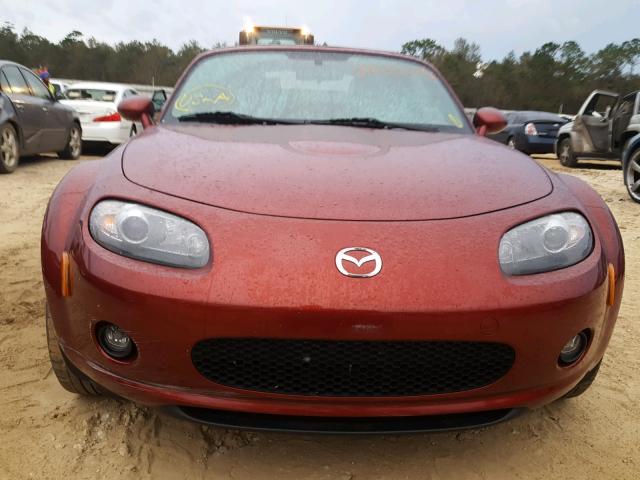 JM1NC25F980155728 - 2008 MAZDA MX-5 MIATA RED photo 9