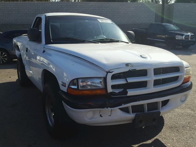 1B7FL26X4VS115715 - 1997 DODGE DAKOTA WHITE photo 1