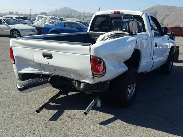 1B7FL26X4VS115715 - 1997 DODGE DAKOTA WHITE photo 4