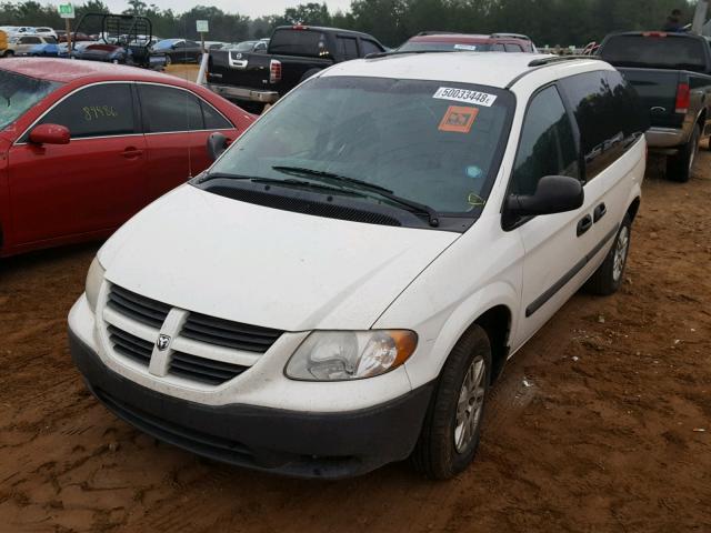 1D4GP25R85B281962 - 2005 DODGE CARAVAN SE WHITE photo 2