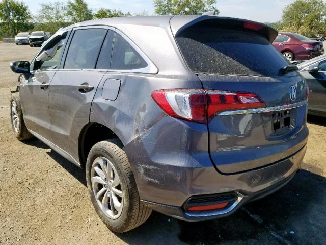 5J8TB4H59HL004879 - 2017 ACURA RDX TECHNO GRAY photo 3