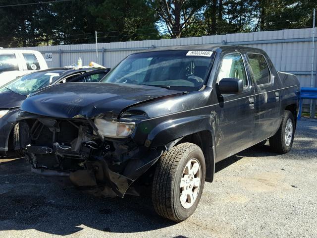 2HJYK16258H500458 - 2008 HONDA RIDGELINE BLACK photo 2