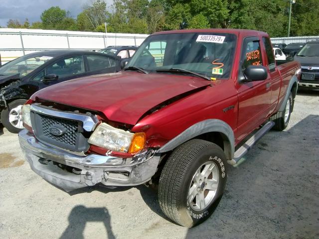 1FTZR45E85PA82678 - 2005 FORD RANGER SUP MAROON photo 2