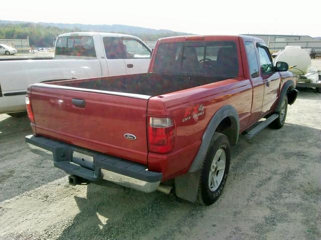 1FTZR45E85PA82678 - 2005 FORD RANGER SUP MAROON photo 4