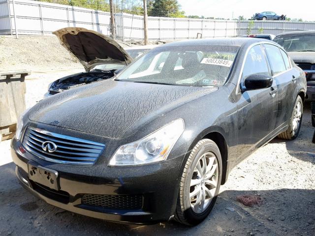 JNKCV61F39M360744 - 2009 INFINITI G37 BLACK photo 2