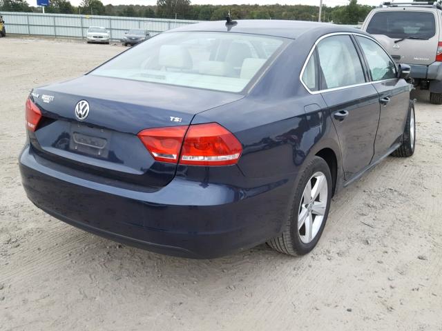 1VWAS7A39FC080399 - 2015 VOLKSWAGEN PASSAT S BLUE photo 4