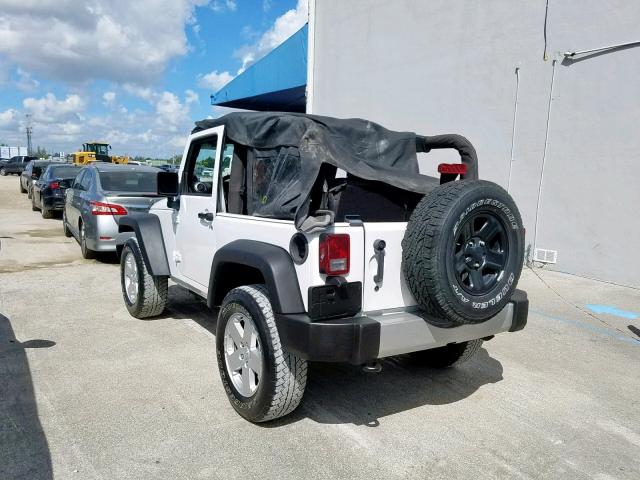 1C4AJWBG5CL170663 - 2012 JEEP WRANGLER S WHITE photo 3