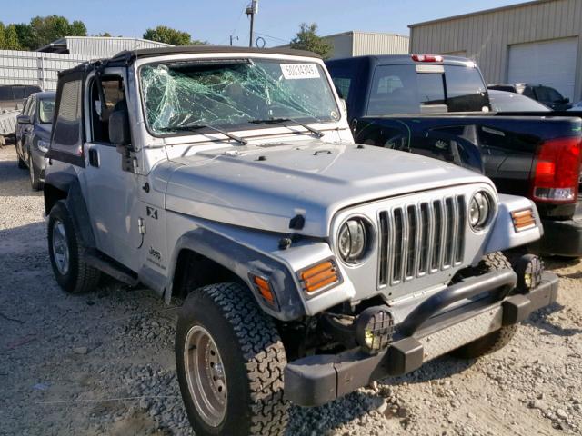 1J4FA39S95P345436 - 2005 JEEP WRANGLER X SILVER photo 1