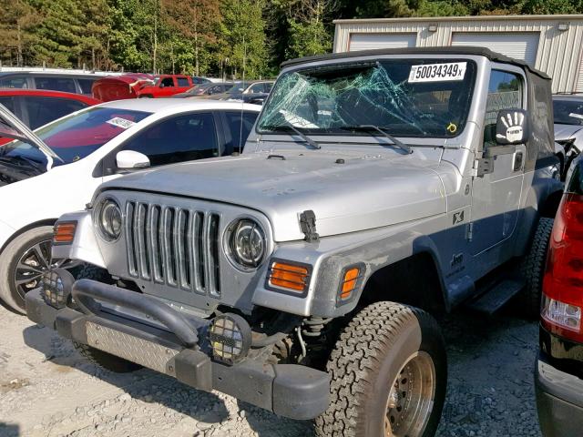 1J4FA39S95P345436 - 2005 JEEP WRANGLER X SILVER photo 2