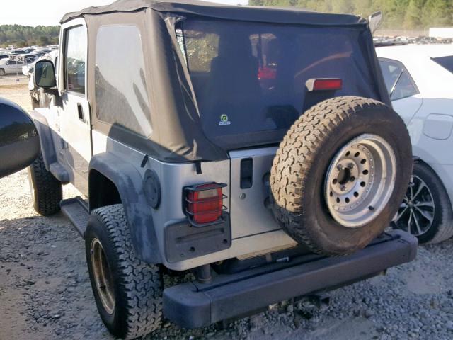 1J4FA39S95P345436 - 2005 JEEP WRANGLER X SILVER photo 3