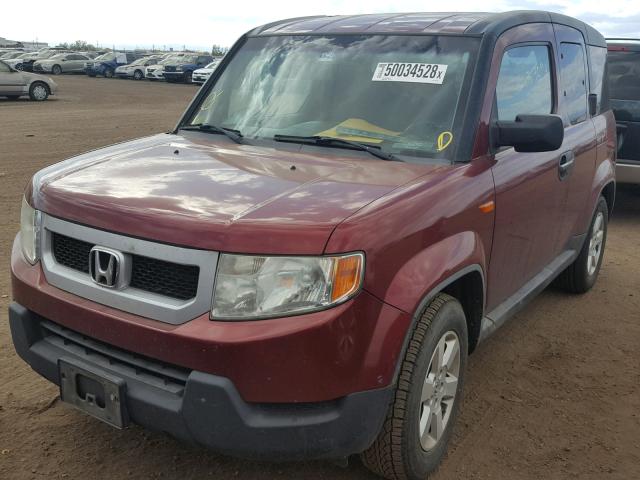 5J6YH18749L003234 - 2009 HONDA ELEMENT EX BURGUNDY photo 2