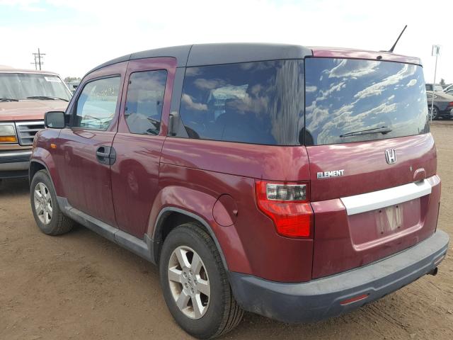 5J6YH18749L003234 - 2009 HONDA ELEMENT EX BURGUNDY photo 3