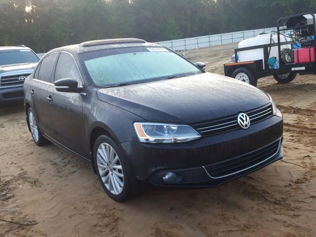 3VWL17AJ8EM437773 - 2014 VOLKSWAGEN JETTA SEL BLACK photo 1