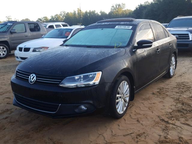 3VWL17AJ8EM437773 - 2014 VOLKSWAGEN JETTA SEL BLACK photo 2