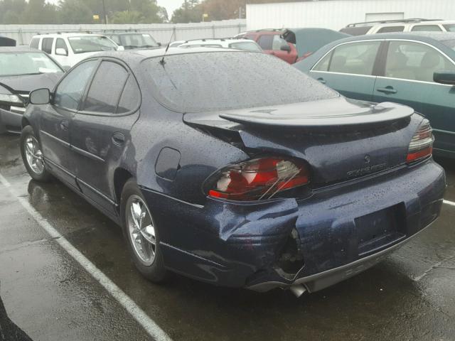 1G2WR52162F228947 - 2002 PONTIAC GRAND PRIX BLUE photo 3