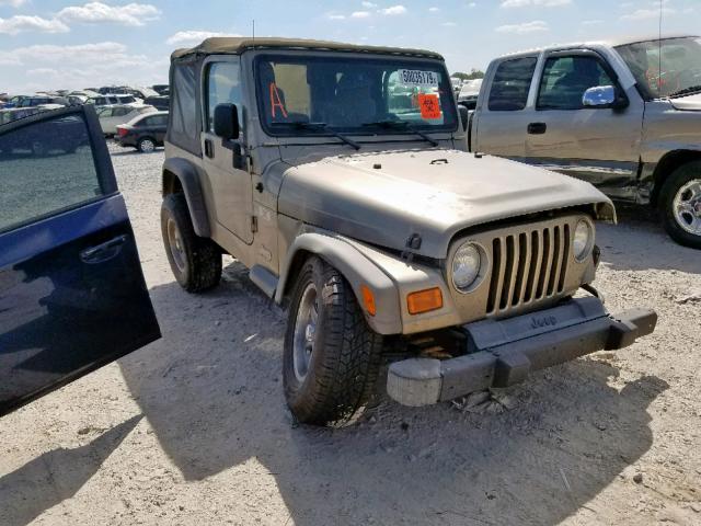 1J4FA39S05P387882 - 2005 JEEP WRANGLER X BEIGE photo 1