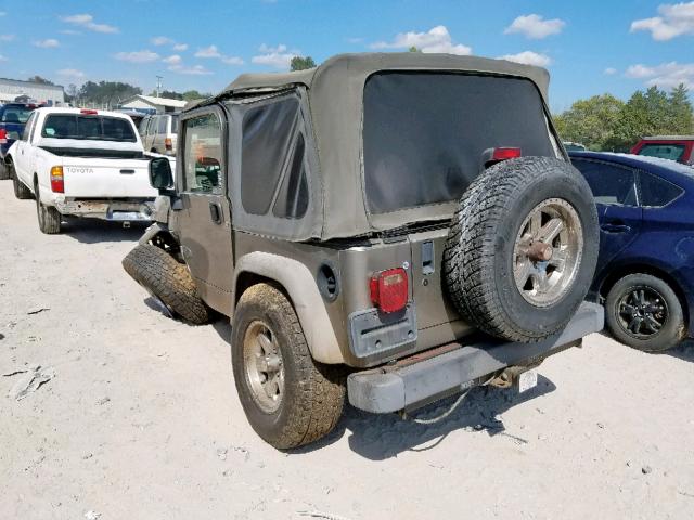 1J4FA39S05P387882 - 2005 JEEP WRANGLER X BEIGE photo 3