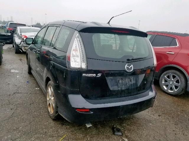 JM1CR293380314538 - 2008 MAZDA 5 BLACK photo 3