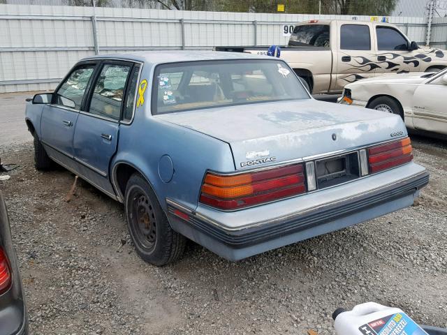 2G2AF51W4H9262015 - 1987 PONTIAC 6000 BLUE photo 3