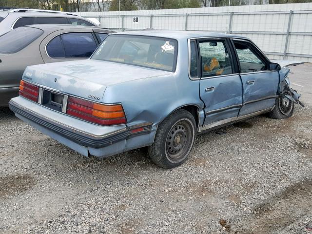 2G2AF51W4H9262015 - 1987 PONTIAC 6000 BLUE photo 4