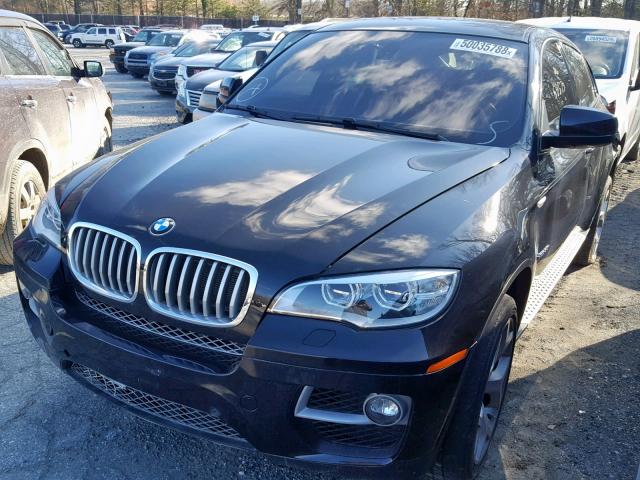 5UXFG8C55DL592042 - 2013 BMW X6 XDRIVE5 შავი ფოტო 2