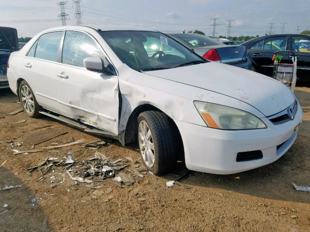 1HGCM66427A052587 - 2007 HONDA ACCORD SE WHITE photo 1