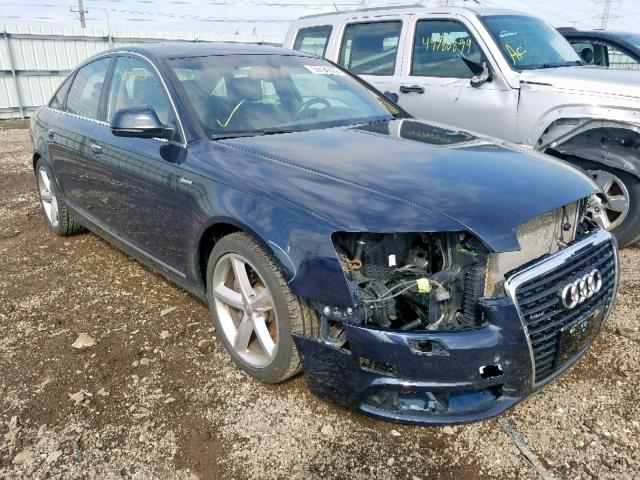 WAUKGAFB4BN033704 - 2011 AUDI A6 PRESTIG BLUE photo 1