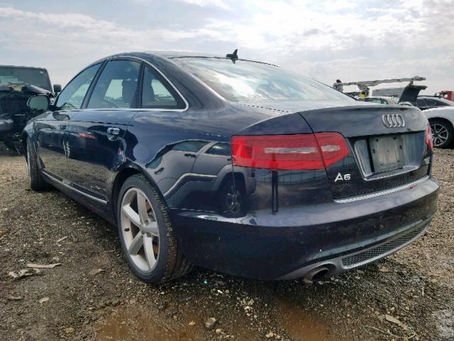 WAUKGAFB4BN033704 - 2011 AUDI A6 PRESTIG BLUE photo 3