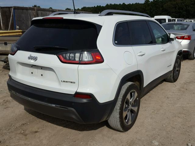 1C4PJLDB1KD183798 - 2019 JEEP CHEROKEE L WHITE photo 4