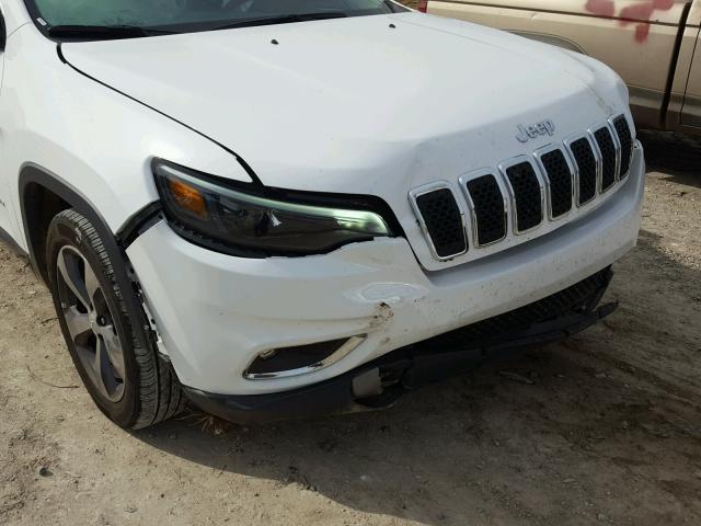 1C4PJLDB1KD183798 - 2019 JEEP CHEROKEE L WHITE photo 9