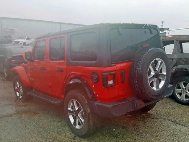 1C4HJXEN5KW594646 - 2019 JEEP WRANGLER U RED photo 3