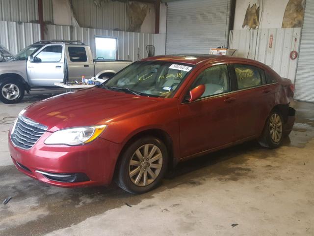 1C3CCBBB8DN618176 - 2013 CHRYSLER 200 TOURIN RED photo 2