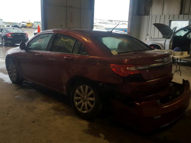 1C3CCBBB8DN618176 - 2013 CHRYSLER 200 TOURIN RED photo 3