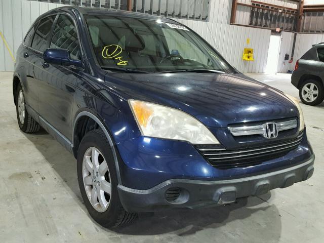 JHLRE38737C067098 - 2007 HONDA CR-V EXL BLUE photo 1