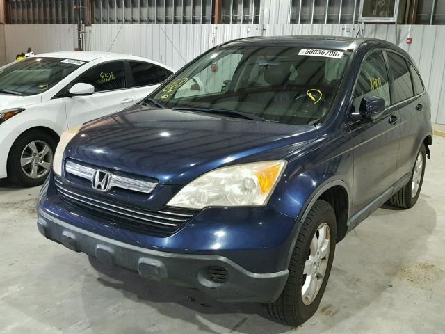 JHLRE38737C067098 - 2007 HONDA CR-V EXL BLUE photo 2