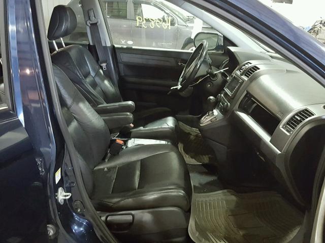 JHLRE38737C067098 - 2007 HONDA CR-V EXL BLUE photo 5