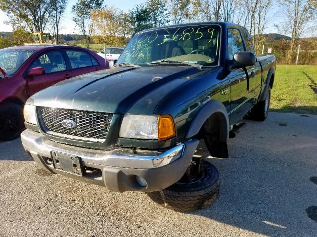 1FTZR45E73TA05157 - 2003 FORD RANGER SUP GREEN photo 2