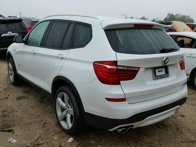 5UXWX9C31H0W74376 - 2017 BMW X3 XDRIVE2 WHITE photo 3