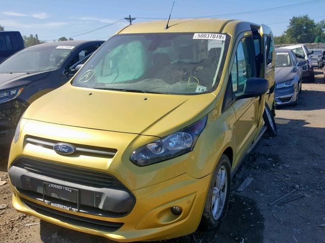 NM0GS9F75E1157474 - 2014 FORD TRANSIT CO YELLOW photo 2