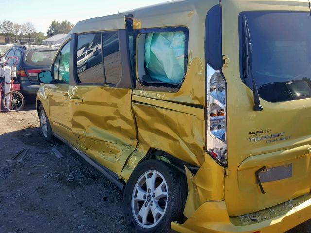 NM0GS9F75E1157474 - 2014 FORD TRANSIT CO YELLOW photo 9