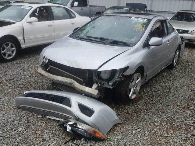 2HGFG11978H515949 - 2008 HONDA CIVIC EXL SILVER photo 2