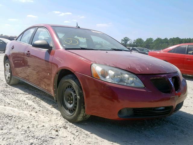 1G2ZF57B084248851 - 2008 PONTIAC G6 VALUE L RED photo 1