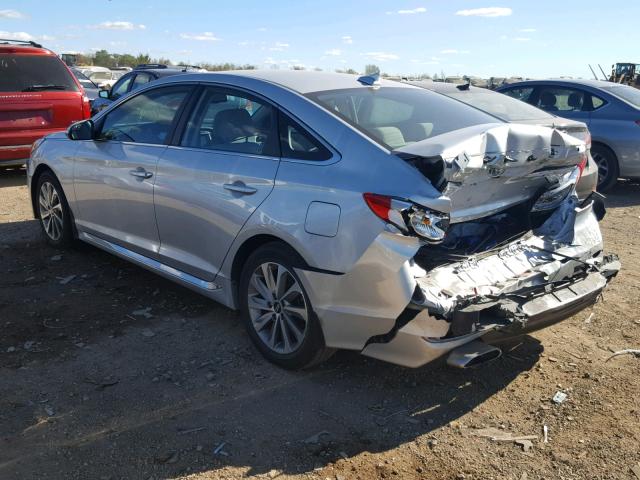 5NPE34AF9GH296799 - 2016 HYUNDAI SONATA SPO SILVER photo 3