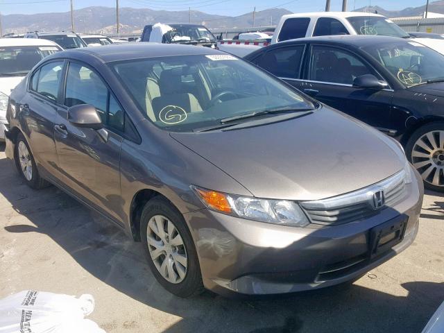 19XFB2F59CE375058 - 2012 HONDA CIVIC LX GRAY photo 1