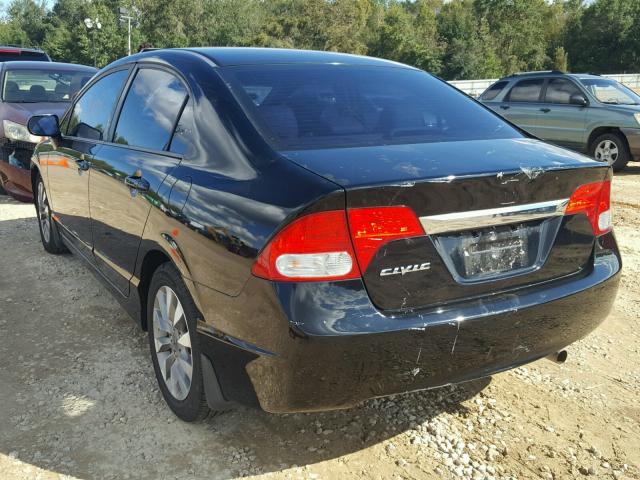 2HGFA1F95AH528523 - 2010 HONDA CIVIC EXL BLACK photo 3