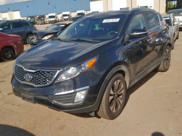 KNDPC3A68B7166786 - 2011 KIA SPORTAGE E BLACK photo 2