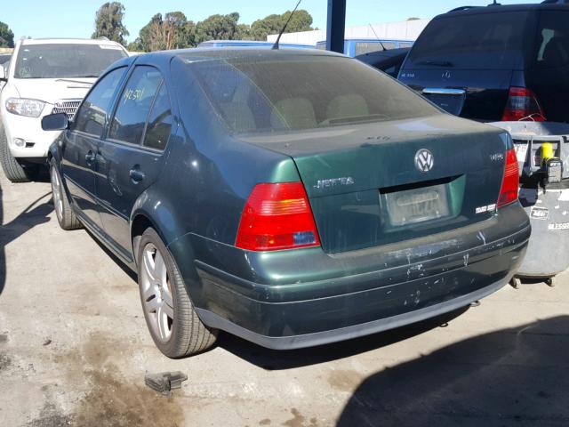 3VWSG29M11M012868 - 2001 VOLKSWAGEN JETTA GLS GREEN photo 3