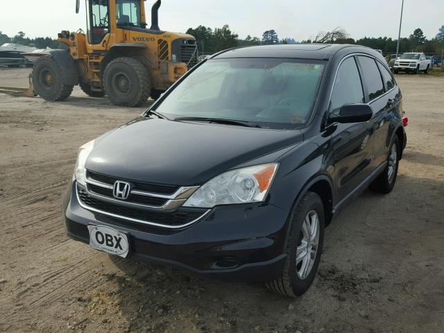 5J6RE4H78BL089930 - 2011 HONDA CR-V EXL BLACK photo 2