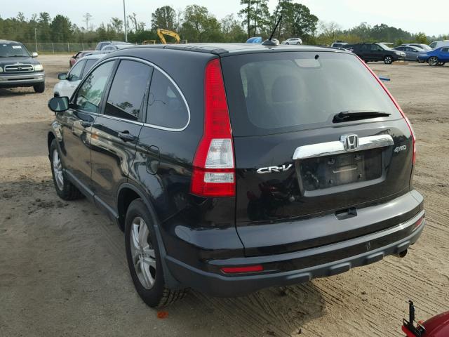 5J6RE4H78BL089930 - 2011 HONDA CR-V EXL BLACK photo 3