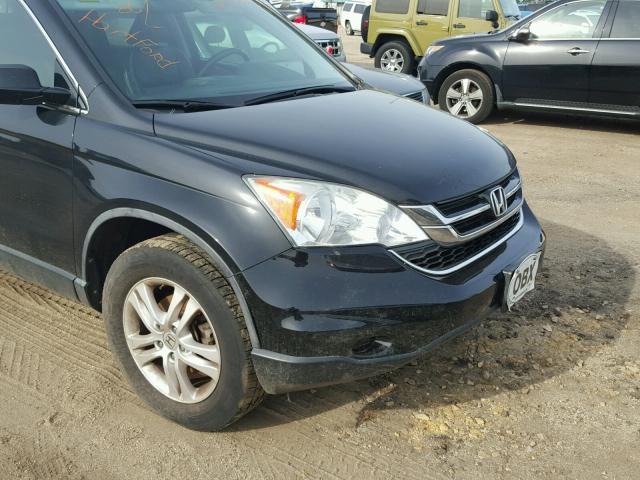 5J6RE4H78BL089930 - 2011 HONDA CR-V EXL BLACK photo 9